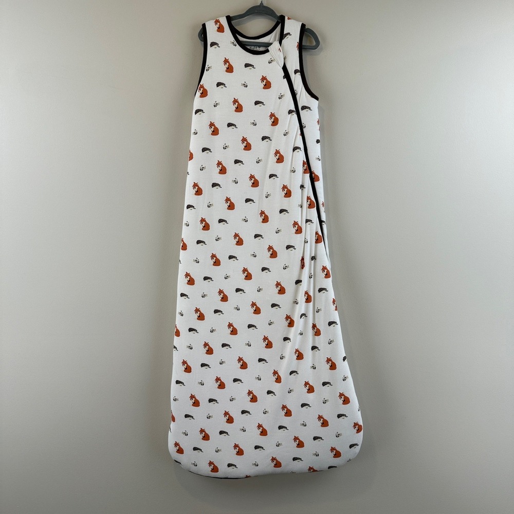 Kyte Baby Sleep Bag Unisex Large 2.5 TOG Woodland Fox Hedgehog Bamboo Blanket
